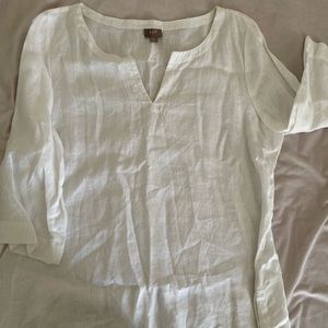 J. Jill 100% Linen tunic top
